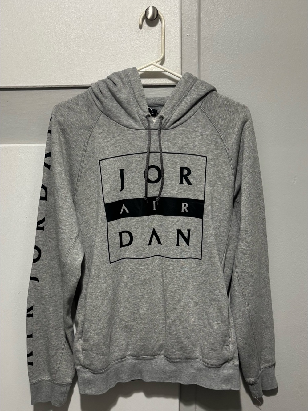 Jordan Gray Logo Pullover Hoodie